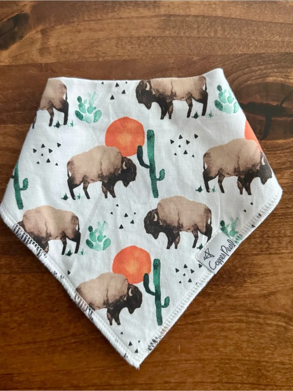 NWOT Copper Pearl Bison 4 Pack Cotton Bandana Bibs Western Cactus 4 Pack